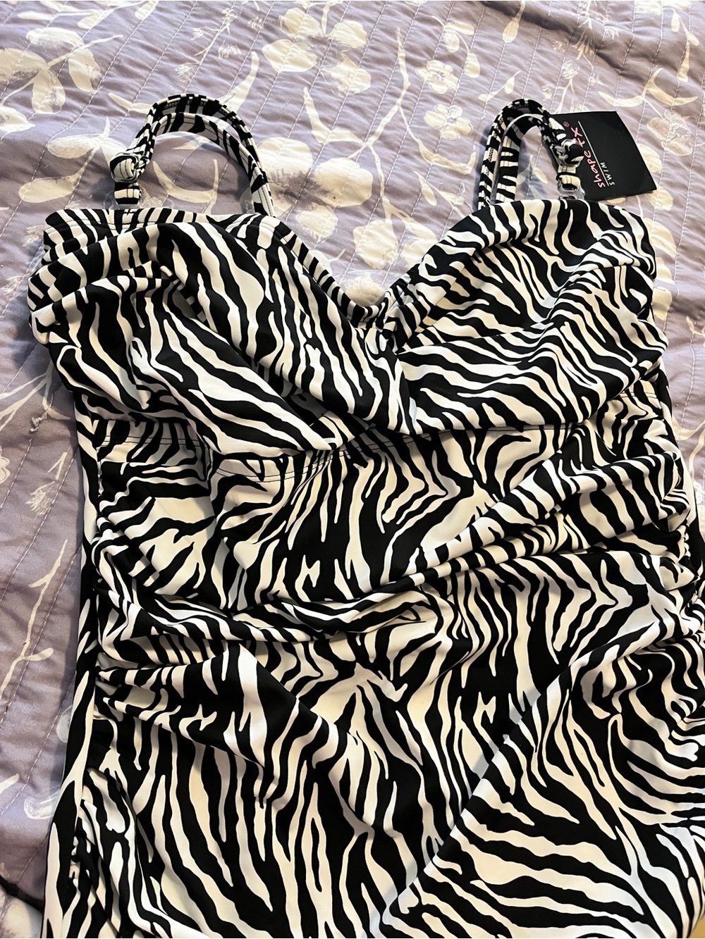 Shape FX Zebra Shapewear Swimsuit